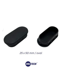 25 x 50 mm Plastik Oval Boru Profil Tapası Plastik Oval Tıpa