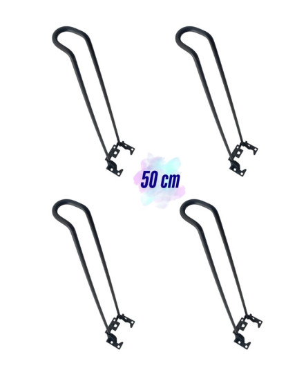 Metal Katlanır Masa Ayağı 50 cm Kamp Masası Ayağı 4 Adet Metal Başlıklı Mobilya Ayağı