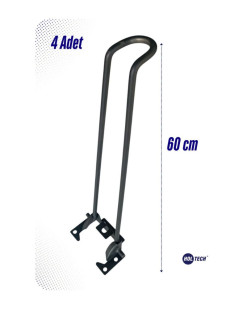 Metal Katlanır Masa Ayağı 60 cm Metal Başlıklı Mobilya Ayağı Mobilya Hırdavatı 4 Adet Kamp Masası Ayağı