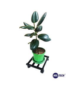 Metal Tasarım Tekerlekli Saksı Altlığı 30 Cm Taşınabilir Hareketli Saksılık Damacana Altlığı