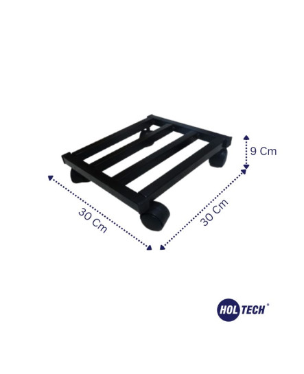 Metal Tasarım Tekerlekli Saksı Altlığı 30 Cm Taşınabilir Hareketli Saksılık Damacana Altlığı