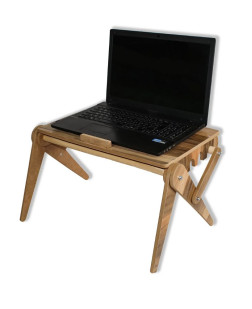 Ahşap Tasarım Katlanır Laptop Sehpası Rahle Çok Amaçlı Portatif Rahle