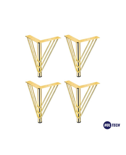 Metal Mobilya Ayağı 25 Cm Gold Tv Ünitesi Berjer Ayağı 