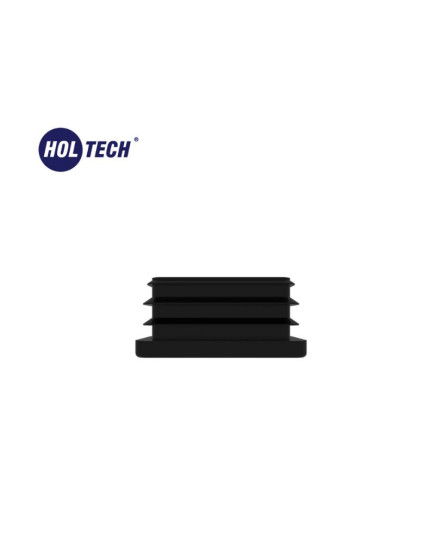 20x40 mm Sert Plastik Masa Sandalye Kutu Profil Tapası Siyah 